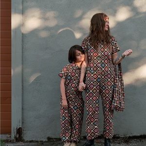 NWT Noble Utility Suit in Granny Print